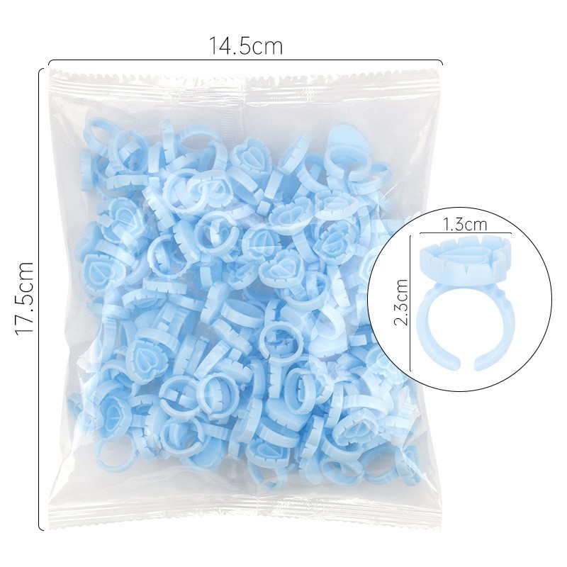 100Pcs Disposable Glue Ring Ho - Eyelash Extension Class review and price